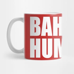 Bah Humbug (red background) Mug